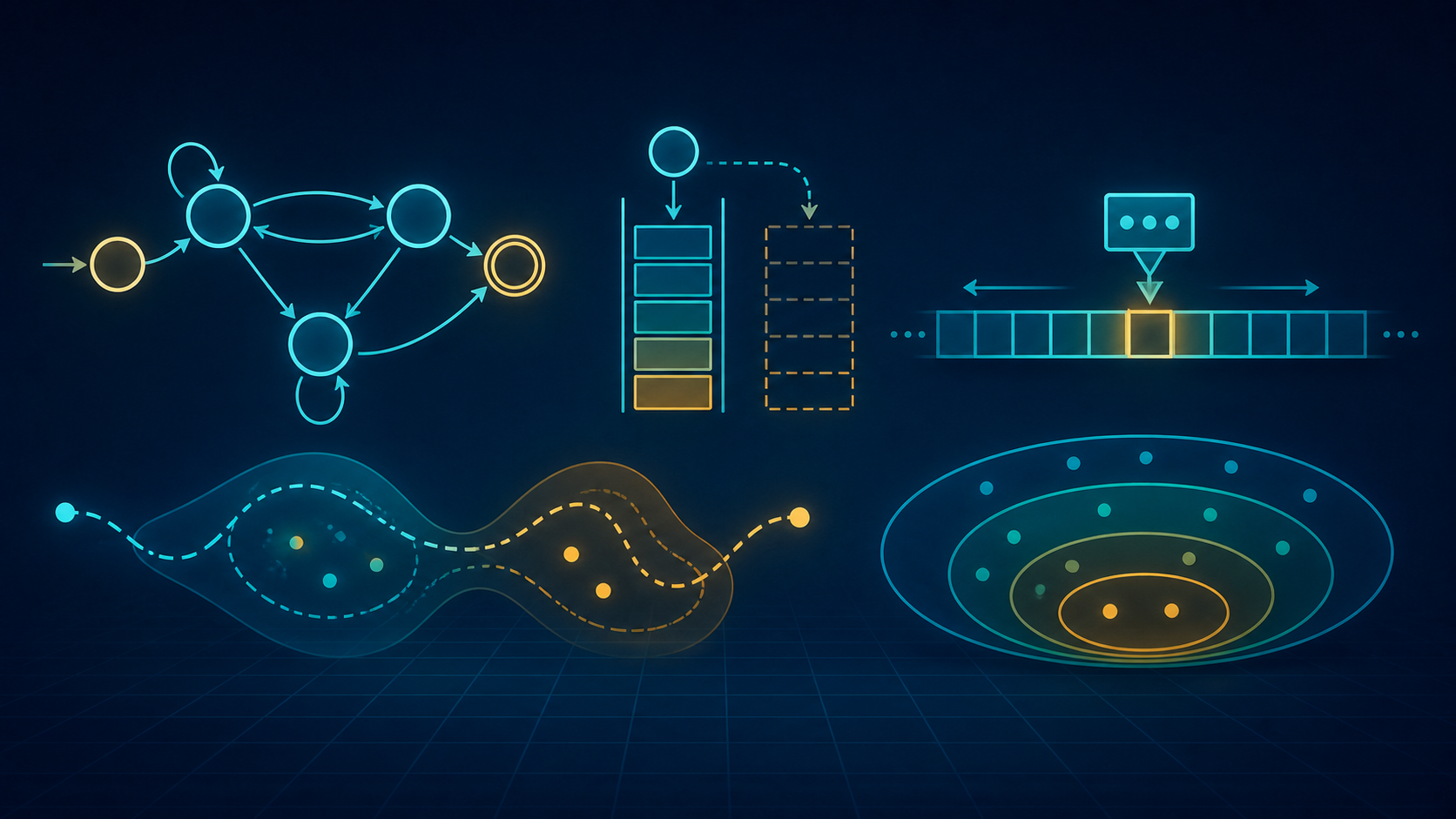 Foundations of computer science visual with automata, stacks, and computation diagrams
